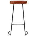 Ensemble de bar 5 pcs bois de manguier brut massif et métal