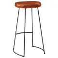Ensemble de bar 5 pcs bois de manguier brut massif et métal