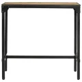 Ensemble de bar 5 pcs bois de manguier brut massif et métal
