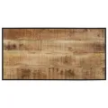Ensemble de bar 5 pcs bois de manguier brut massif et métal