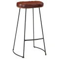 Ensemble de bar 3 pcs bois de manguier brut massif et métal