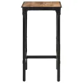 Ensemble de bar 3 pcs bois de manguier brut massif et métal