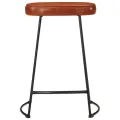 Tabourets de bar lot de 2 marron foncé 41x29x62 cm
