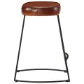 Tabourets de bar lot de 2 marron foncé 40x29,5x53 cm