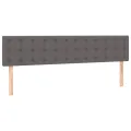 cadre de lit avec matelas gris 120x190 cm similicuir