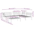 Salon palette de jardin 4 pcs bois d'acacia massif