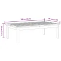 Table de jardin 100x60x30 cm bois d'acacia solide
