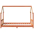 Cadre de lit d'enfants cire marron 90x190 cm bois de pin massif