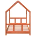 Cadre de lit d'enfants cire marron 90x190 cm bois de pin massif