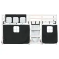 Lit superposé sans matelas 80x200 cm bois de pin massif
