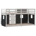 Lit superposé sans matelas 80x200 cm bois de pin massif