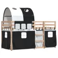 Lit superposé sans matelas 80x200 cm bois de pin massif
