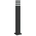 Lampadaire d'extérieur noir 80 cm aluminium