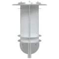 Applique murale d'extérieur argenté acier inoxydable