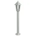 Lampadaire d'extérieur argenté 80 cm acier inoxydable