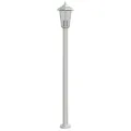 Lampadaire d'extérieur argenté 120 cm acier inoxydable