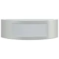 Appliques murales d'extérieur 2pcs argenté acier inoxydable