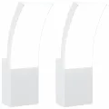 Appliques murales LED d'extérieur 2 pcs blanc