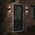 Appliques murales extérieur 2 pcs aluminium moulé sous pression