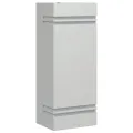Applique murale d'extérieur argenté acier inoxydable