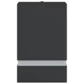 Appliques murales d'extérieur 2 pcs noir acier inoxydable