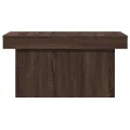 Table basse chêne marron 100x55x40 cm bois d'ingénierie