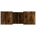 Table basse chêne fumé 100x55x40 cm bois d'ingénierie