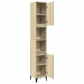 Armoire salle de bain chêne sonoma 30x30x190 cm