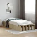Cadre de lit sans matelas chêne sonoma 90x200 cm