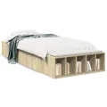 Cadre de lit sans matelas chêne sonoma 90x200 cm