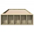 Cadre de lit sans matelas chêne sonoma 90x200 cm