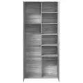 Buffet haut sonoma gris 80x35x180 cm bois d'ingénierie