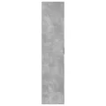 Armoire à chaussures Gris béton 80x39x178 cm Bois d'ingénierie