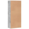 Armoire à chaussures Gris béton 80x39x178 cm Bois d'ingénierie
