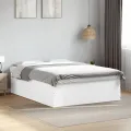 Cadre de lit sans matelas blanc 160x200 cm