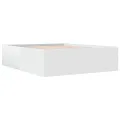 Cadre de lit sans matelas blanc 160x200 cm