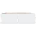 Cadre de lit sans matelas blanc 160x200 cm