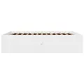 Cadre de lit sans matelas blanc 160x200 cm