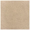 Tapis ZIZUR 200x200 cm aspect de jute intérieur et extérieur