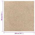 Tapis ZIZUR 200x200 cm aspect de jute intérieur et extérieur