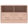 Meuble TV rose 67x39x44 cm acier