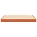 Cadre de lit sans matelas cire marron 120x190cm bois pin massif