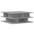 Table basse gris béton 70x70x29 cm bois d'ingénierie