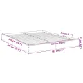 Cadre de lit sans matelas chêne fumé 180x200 cm