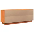 Armoire à chaussures cire marron 110x34x45 cm bois pin massif