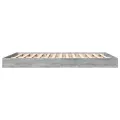 Cadre de lit sans matelas sonoma gris 160x200cm bois ingénierie