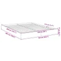 Cadre de lit sans matelas sonoma gris 160x200cm bois ingénierie
