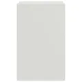 Tables de chevet 2 pcs blanc 34,5x39x62 cm acier
