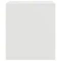 Tables de chevet 2 pcs blanc 34,5x39x44 cm acier