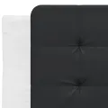 Cadre de lit sans matelas blanc et noir 90x200 cm similicuir